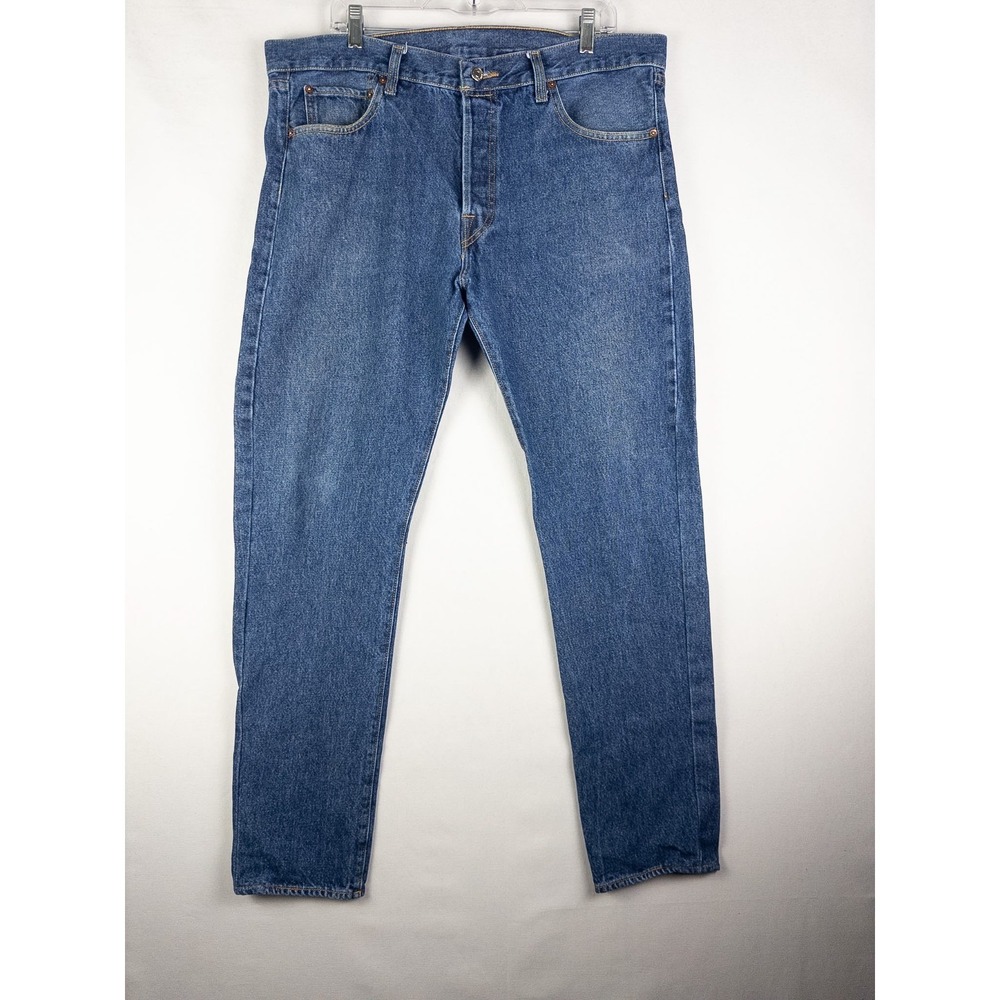 Levis 501XX Jeans Mens Blue 36X32 Denim 5 Pocket Tapered High Rise
